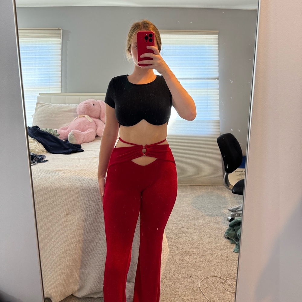 Princess Polly Red Pants